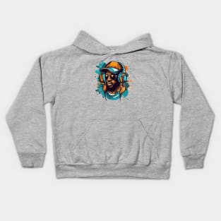 hip hop artwork Kids Hoodie